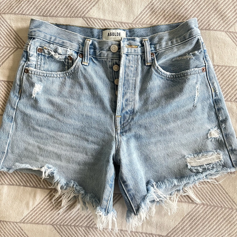Agolde Parker Long Shorts Sz 25